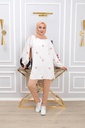 [2555-Beige-36] طقم قطعتين قماش مطرز فراشات 2555 (36, Beige) IMG_3914