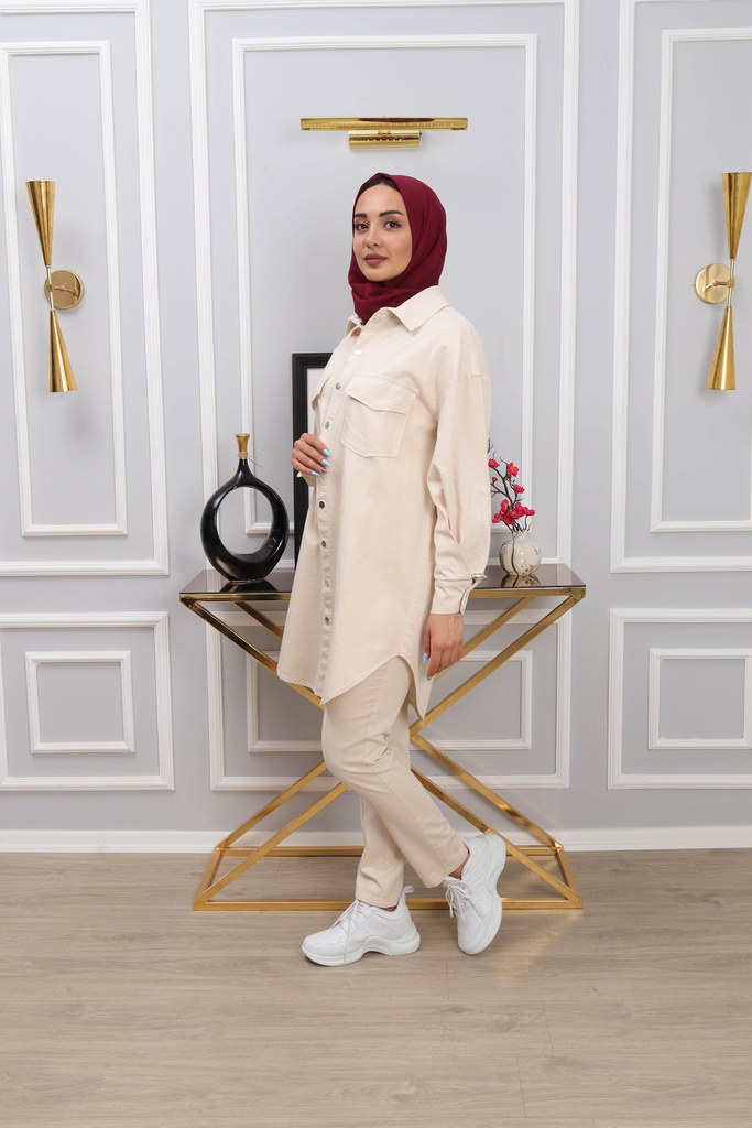 [2608-Beige-36] طقم قطعتين جينز 2608 (36, Beige) IMG_4099