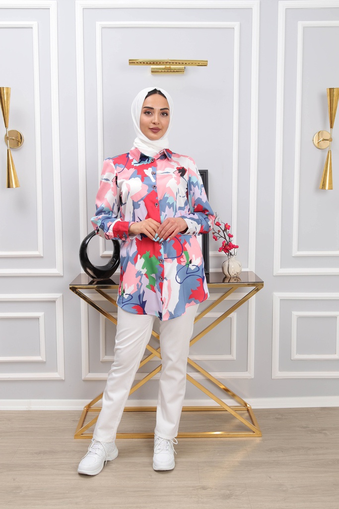 [2557-White-36] طقم قميص و بنطلون ملون 2557 (36, White) IMG_4262