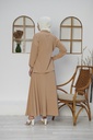 [2613-Beige-38] 2613 طقم تنورة قطعتين (38, Beige) D4963