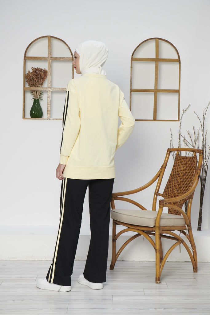 [2619-Yello-36] 2619 طقم سبورت (36, Yellow) D4846