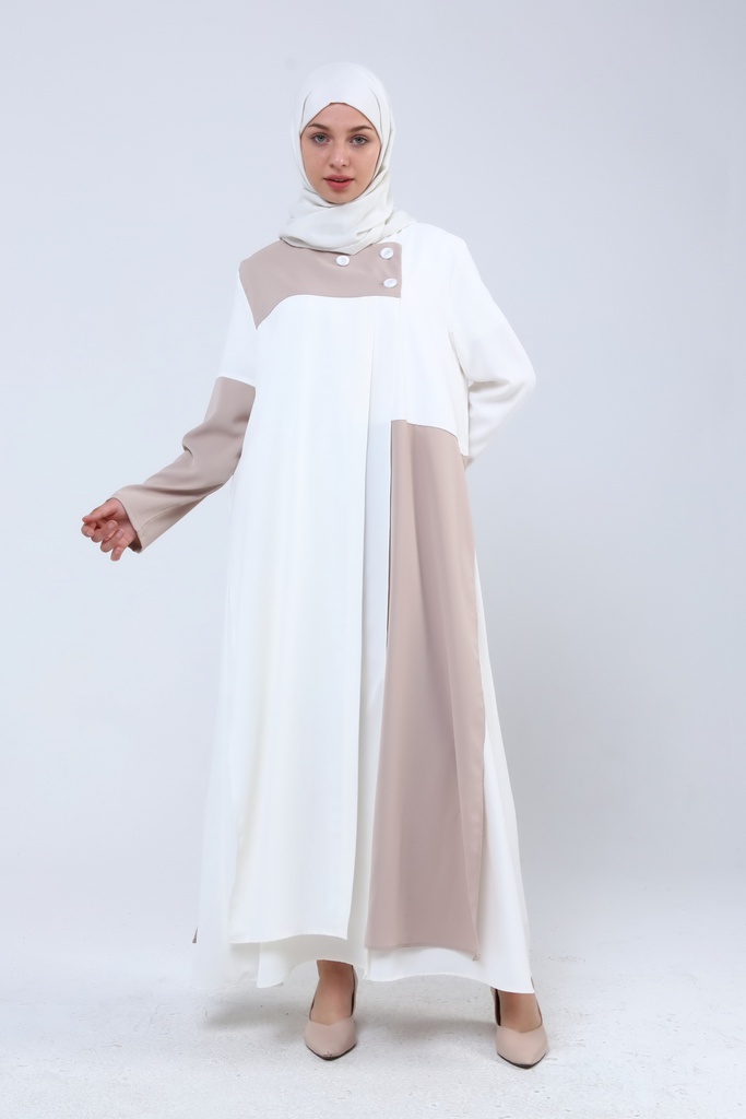 [1611-Beige- S] 1611 عباية (S(36-38), Beige) NRC18338