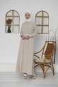 [1615-Beige-38] 1615 فستان (38, Beige) D5046