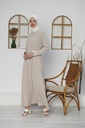 [1615-Beige-38] 1615 فستان (38, Beige) D5058
