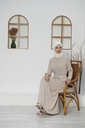 [1615-Beige-38] 1615 فستان (38, Beige) D5064