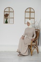 [1615-Beige-38] 1615 فستان (38, Beige) D5065