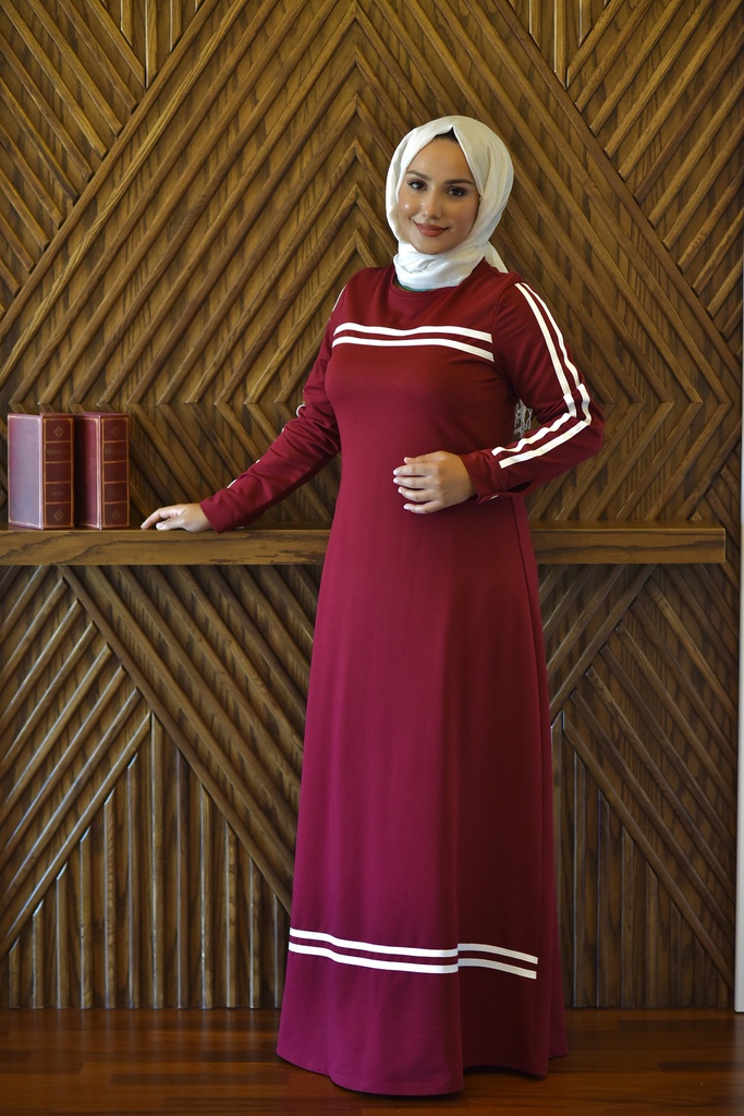 [1621-Maroo-36] 1621 فستان (36, Maroon) image00021