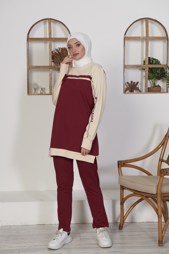 [2620-Maroo-36] طقم 2620 (36, Maroon) 18271