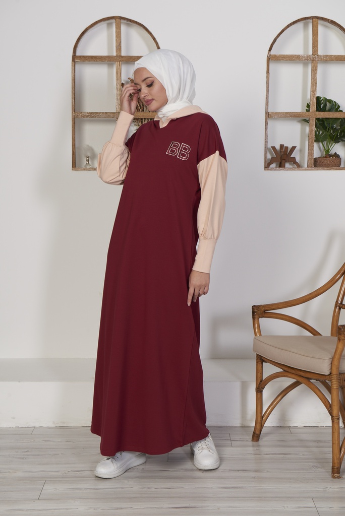 [1631-Maroo-38] جلباب 1631 (38, Maroon) 18342