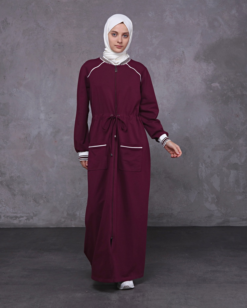 [1642-Maroo-36] جلباب 1642 (36, Maroon) OMER9951