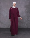 [1642-Maroo-36] جلباب 1642 (36, Maroon) OMER9951