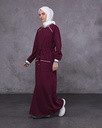 [1642-Maroo-36] جلباب 1642 (36, Maroon) OMER9953