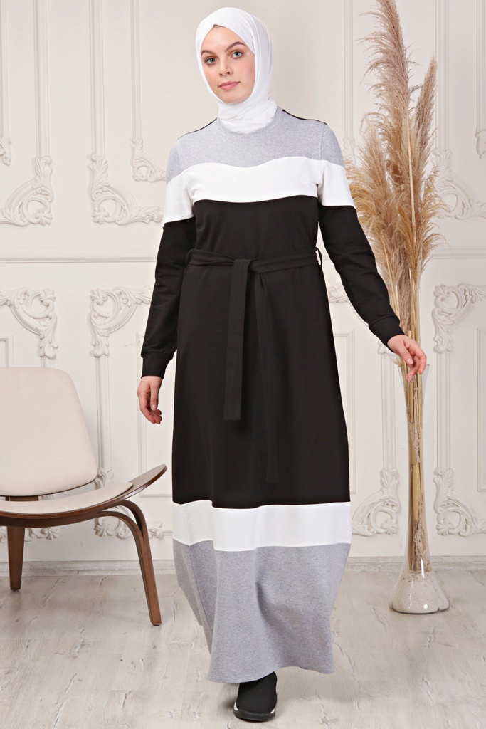 [1645-Black-36] جلباب 1645 (36, Black) OMER7489