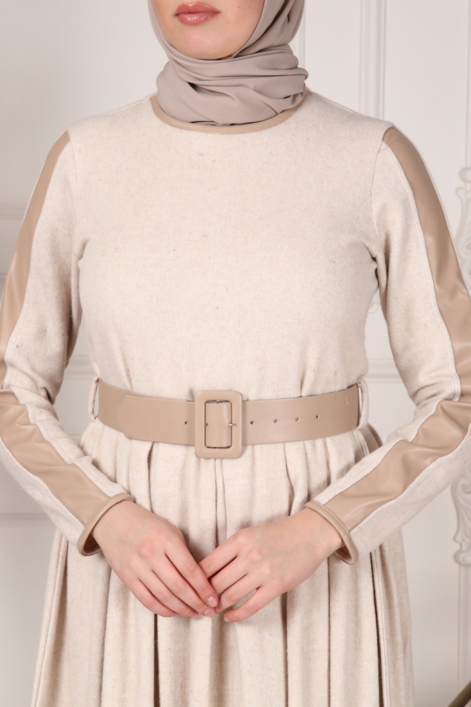 [1655-Beige-38] فستان 1655 (38, Beige) OMER3900