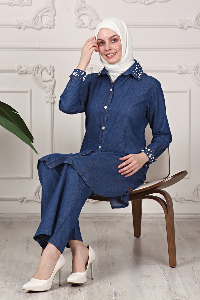 [2658-Jeans-36] طقم 2658 (36, Jeans) OMER1332