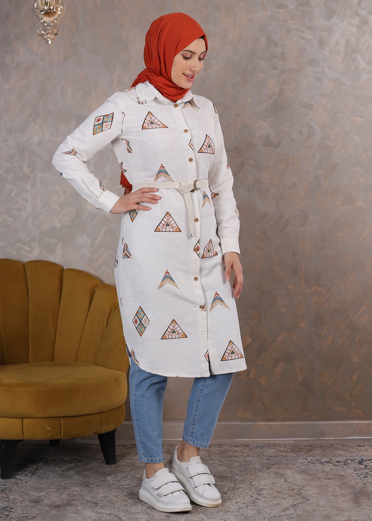 [1669-Beige-36] تونيك 1669 (36, Beige) Copy of IMG_8501