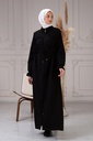 [1524-Blac-38] عباية مطرز (38, Black) NRC44470