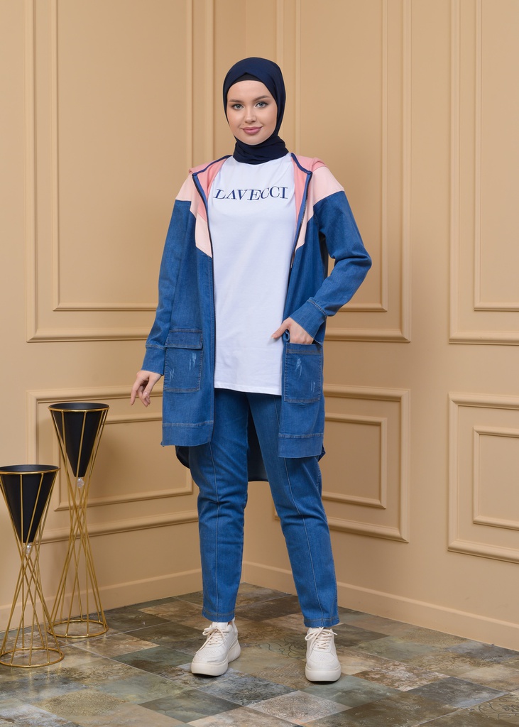 طقم  جينز ثلاث قطع