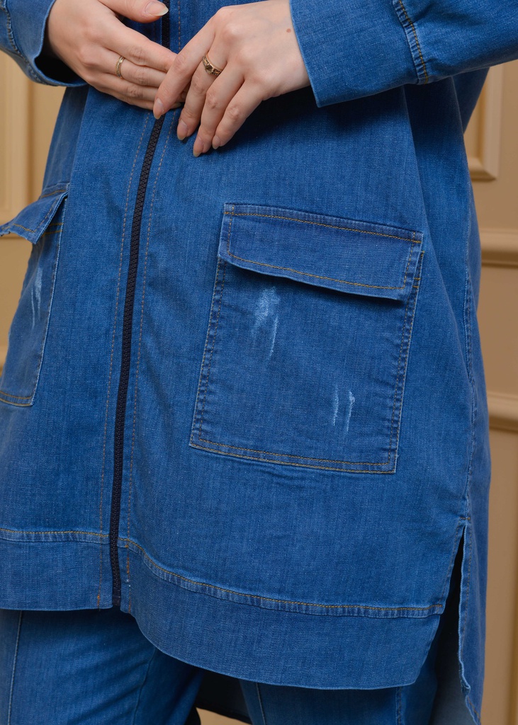 طقم  جينز ثلاث قطع