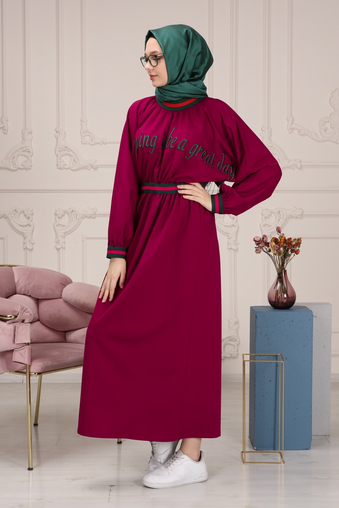 [1539-Maro-36] فستان فيرزاتشي (36, Maroon) NRC38749