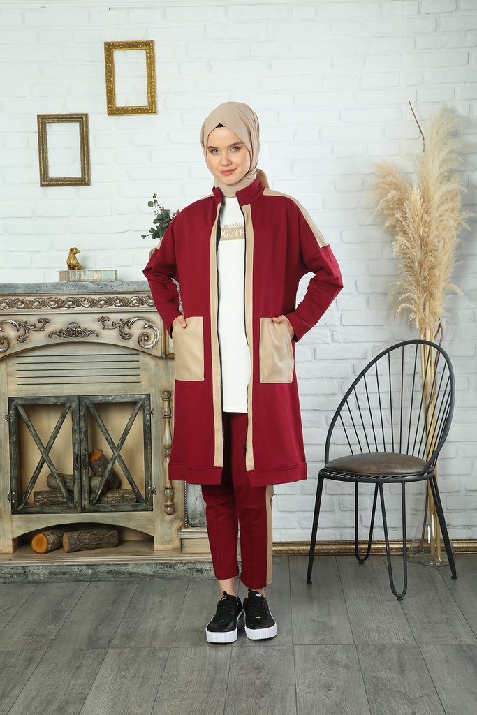 طقم جيب جلد ثلاث قطع