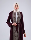 [3547-Maro-36] طقم فلسطيني 3 قطع طويل 3547 (36, Maroon) NRC20651