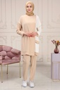 [2526-Beig-36] طقم قطعتين بلوزة و بنطلون 2526 (36, Beige) NRC37873