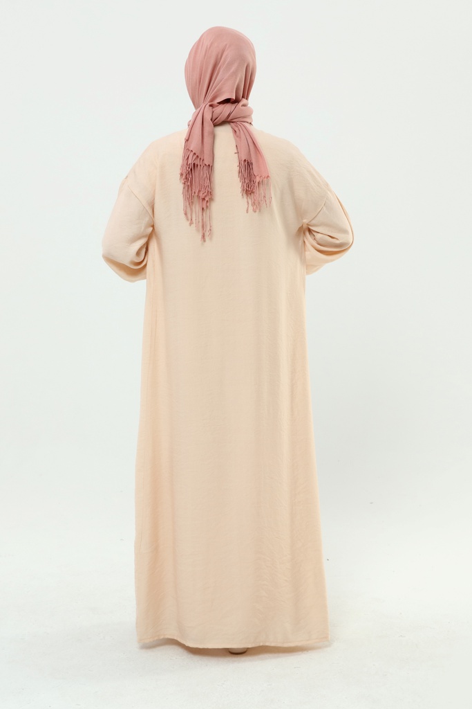 [2551-Beig-36] فستان و عباية طائر 2551 (36, Beige) 2E3A1518
