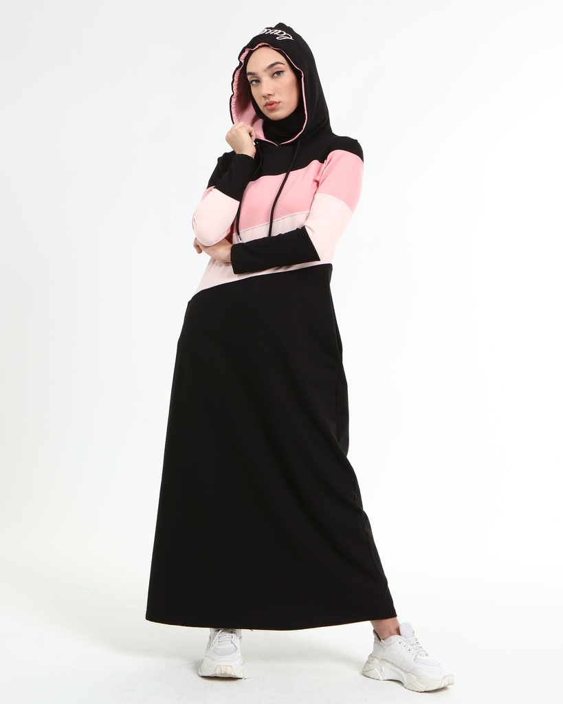 جلباب قطن مع طاقية